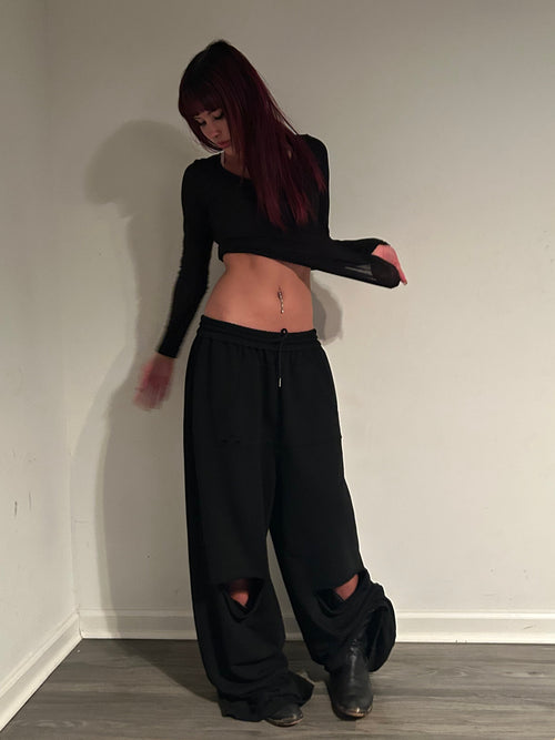 "Kangaroo Pouch" sweatpants